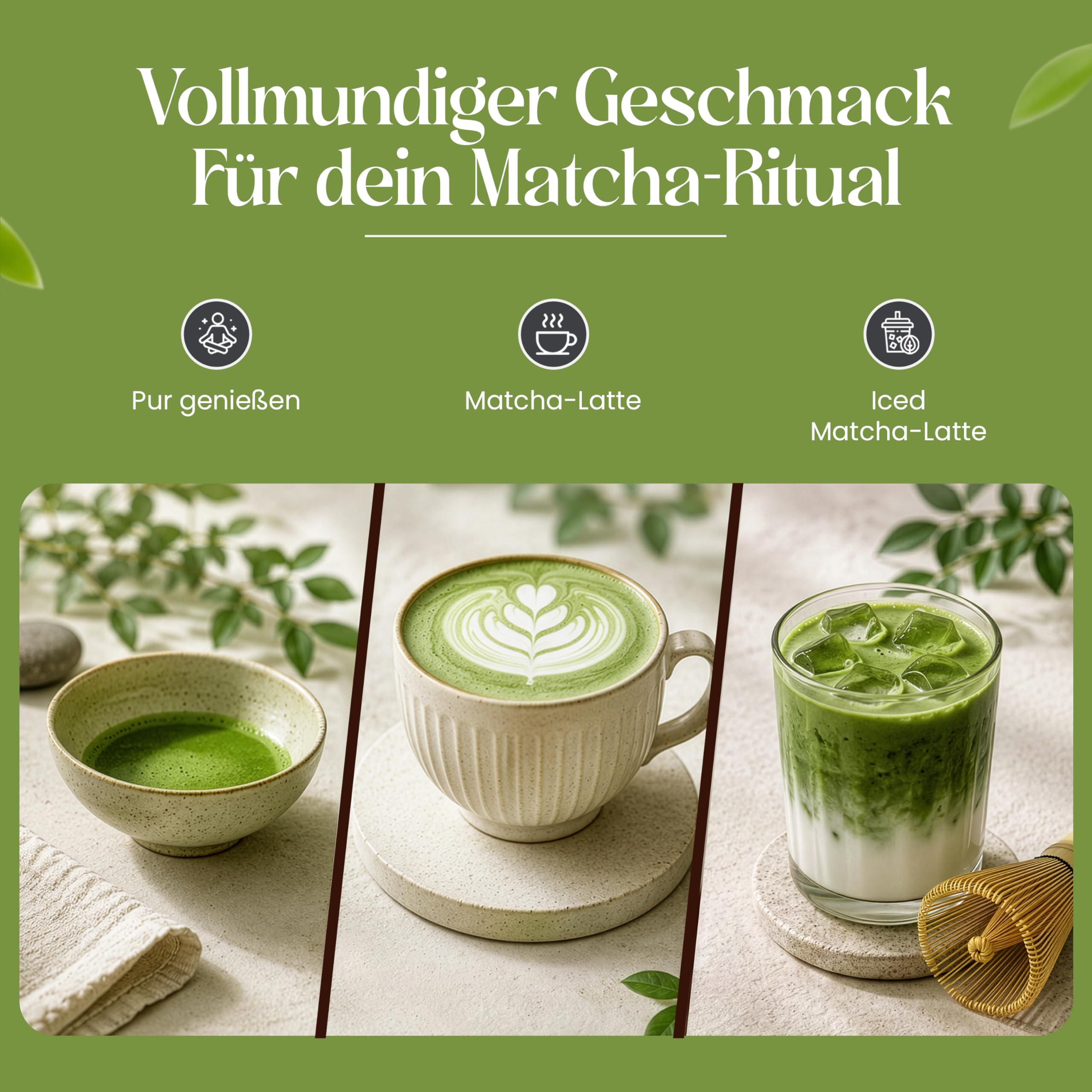 TeaClub Matcha Japońska jakość ceremonialna 30g - First Flush | Matcha klasy ceremonialnej, cieniowane liście tencha First Flush, szlifowanie szlifierskie, do ceremonii parzenia herbaty