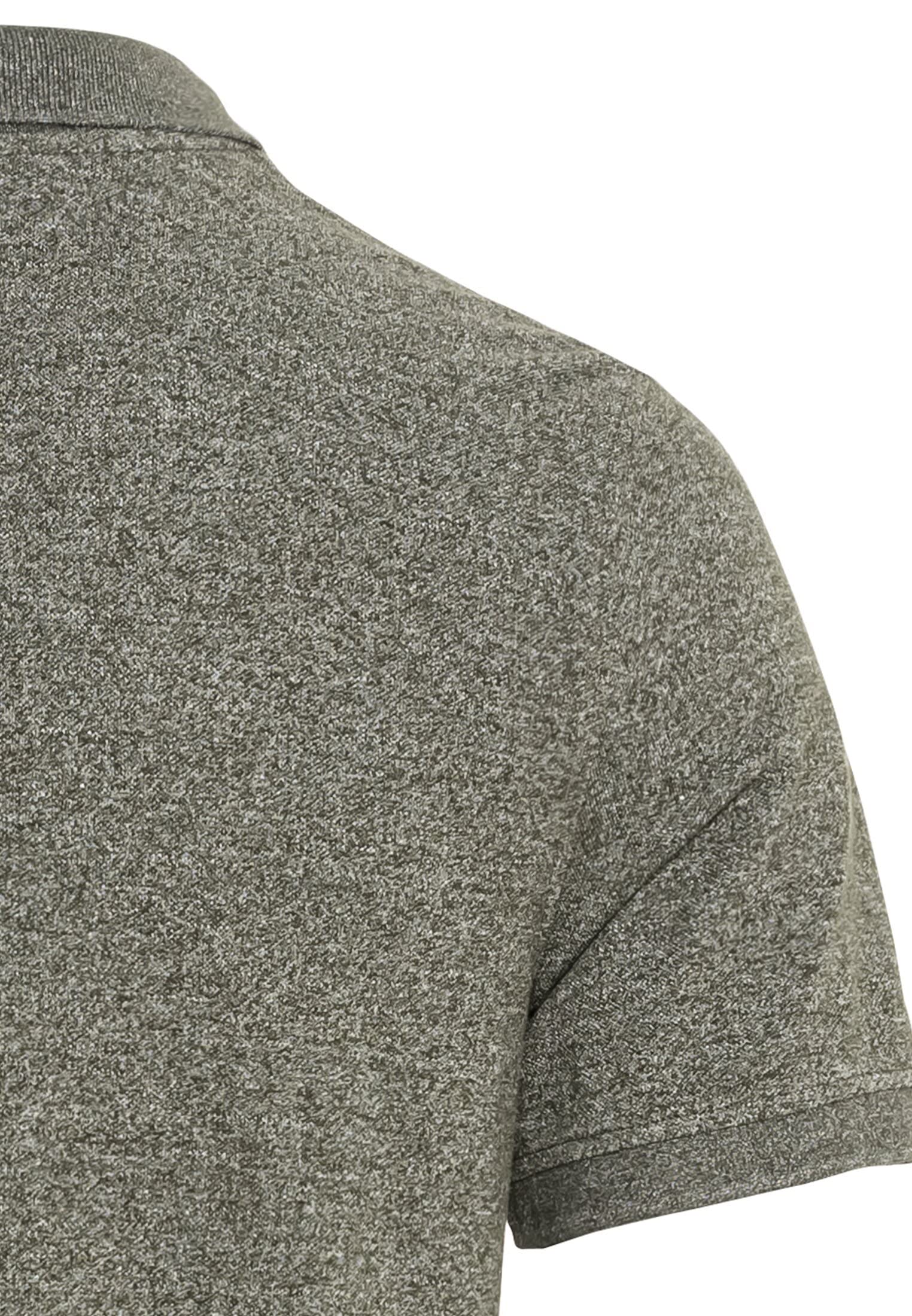 camel active Herren Kurzarm Poloshirt Regular Fit | Basic Poloshirt aus nachhaltigem Baumwollmix in Grau Blau Dunkelgrau und Grün