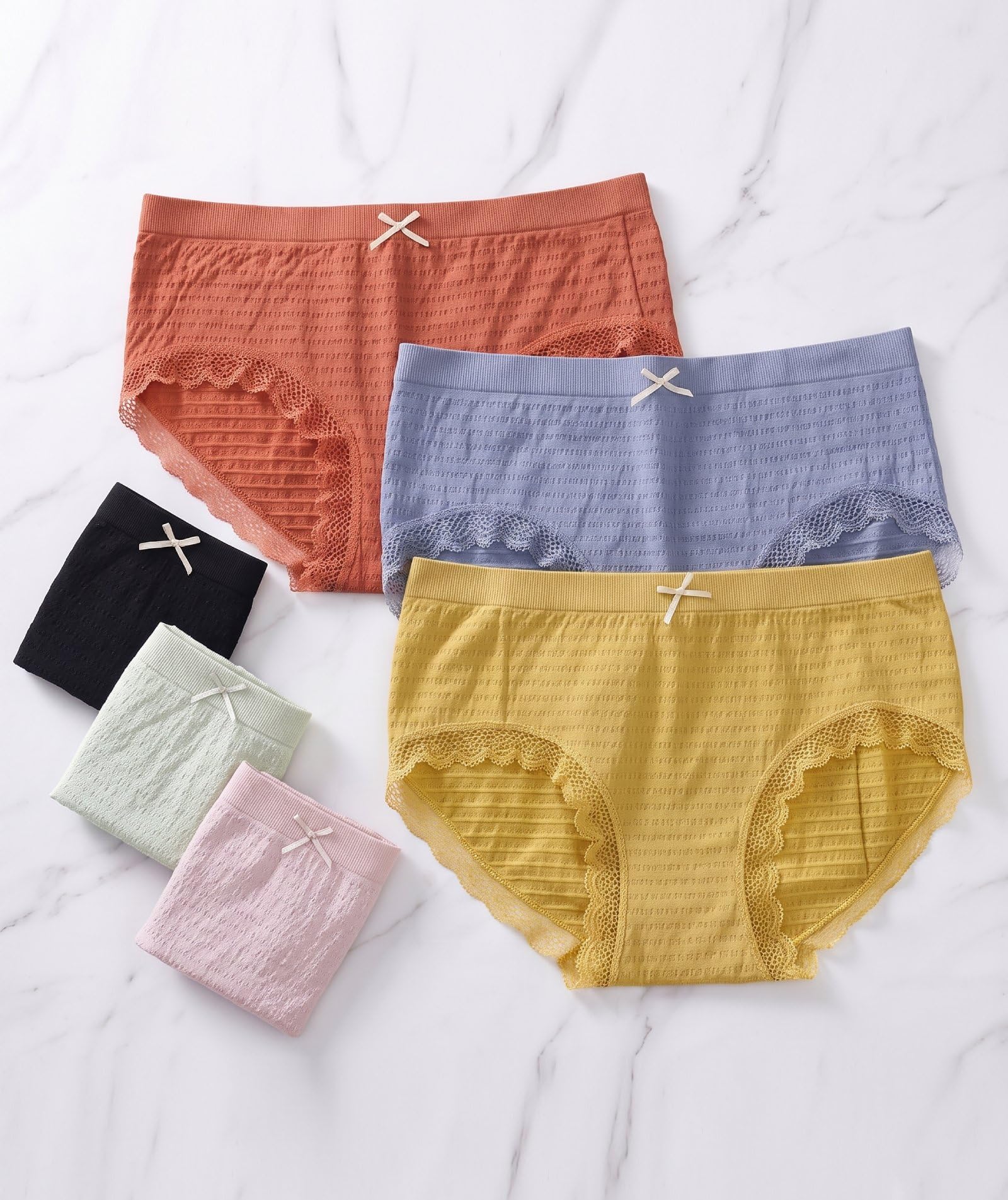 Mutandine senza cuciture a vita media senza tracce giapponesi per ragazze biancheria intima da donna in cotone cavallo delicato sulla pelle antibatterico traspirante bordo in pizzo