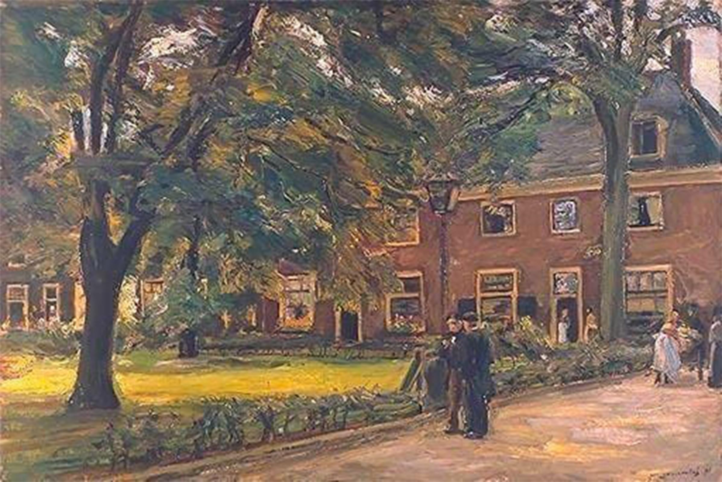 ARTXLXXBN Famous Art Print Poster Vintage Wall Art Proveniers house in Haarlem by Max Liebermann Canvas Art Poster for Home Decor 60x90cm