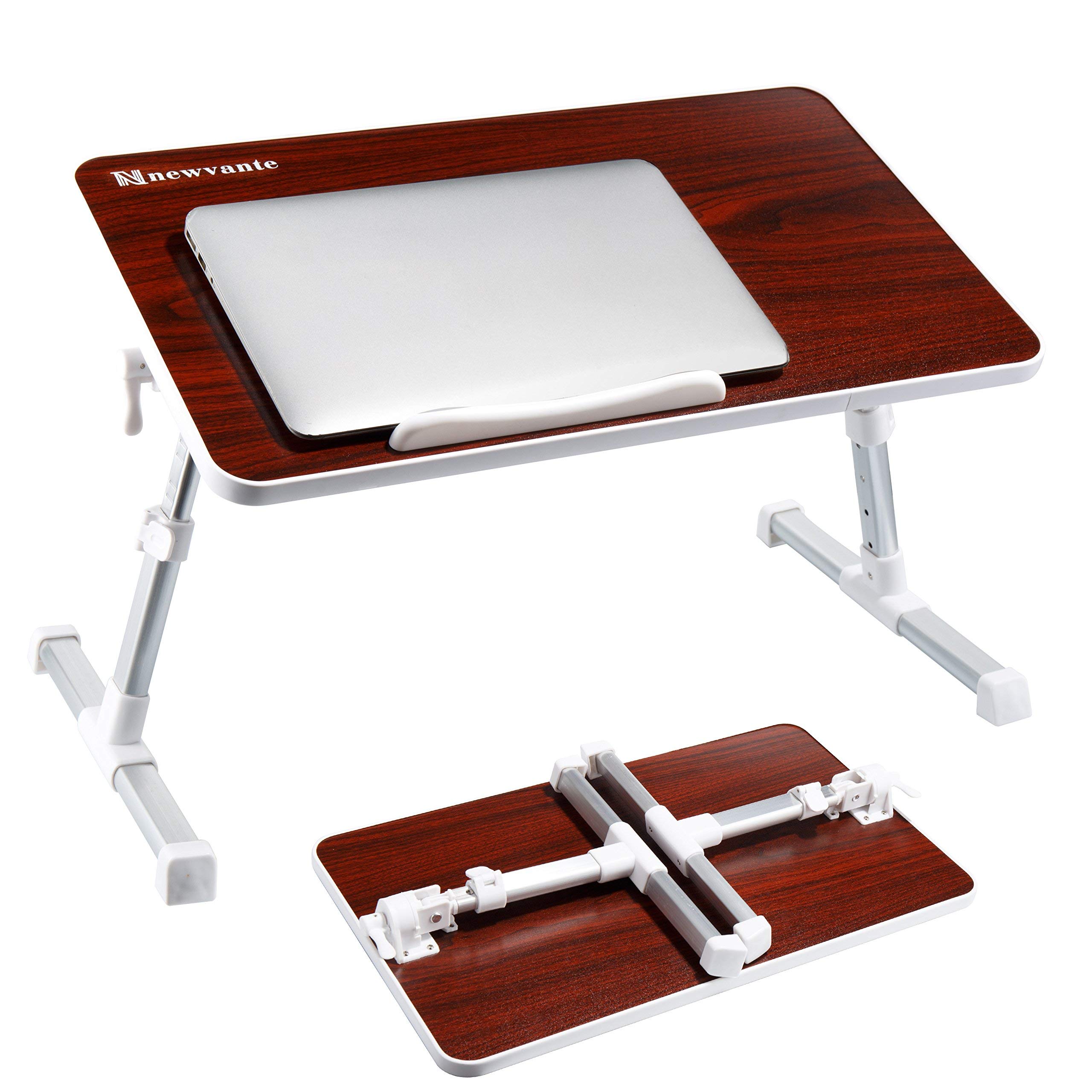 Adjustable Lap Table Nnewvante Bed Table Tray Portable Standing Desk