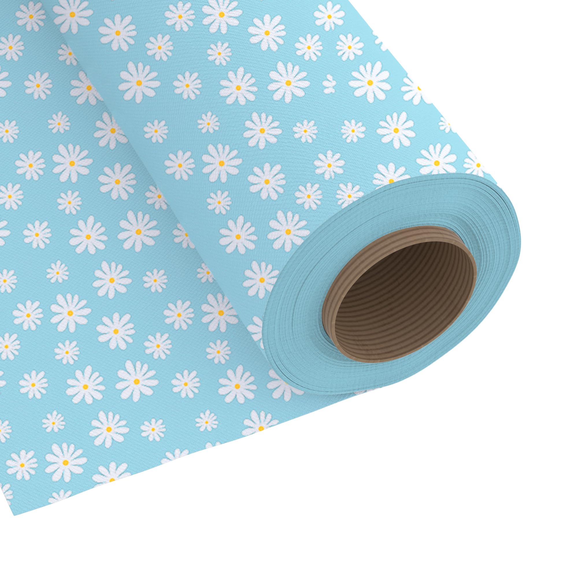 Encasa XO Printed Fabric 59" (150 Cms) – Blue Daisy - Decorative Soft & Smooth, 100% Cotton Cloth for Curtains, Cushions, Dress Material, Upholstery, Bedcover - 1 Meter-image-12