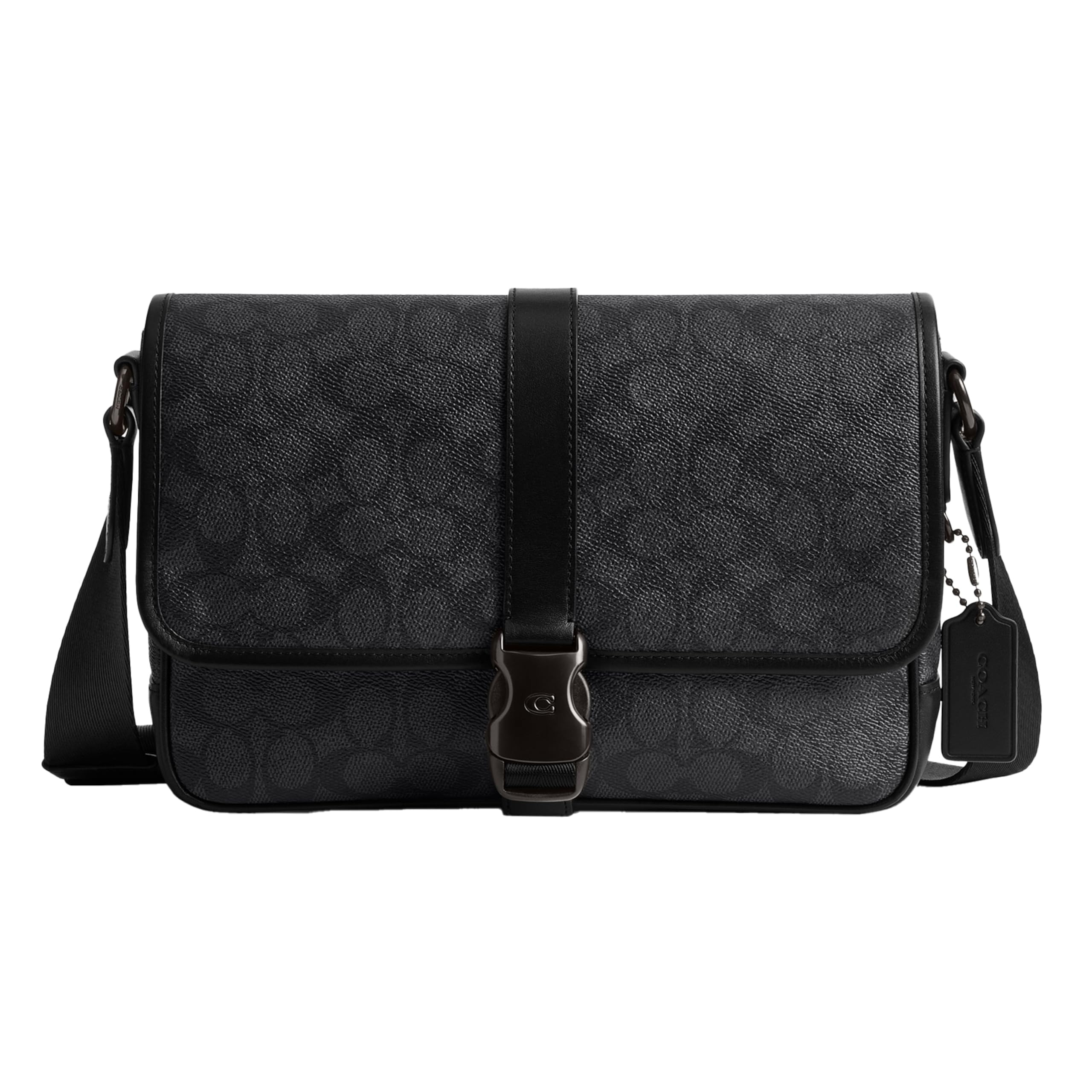 Amazon | COACH メンズ リーグ メッセンジャーバッグ, チャコール