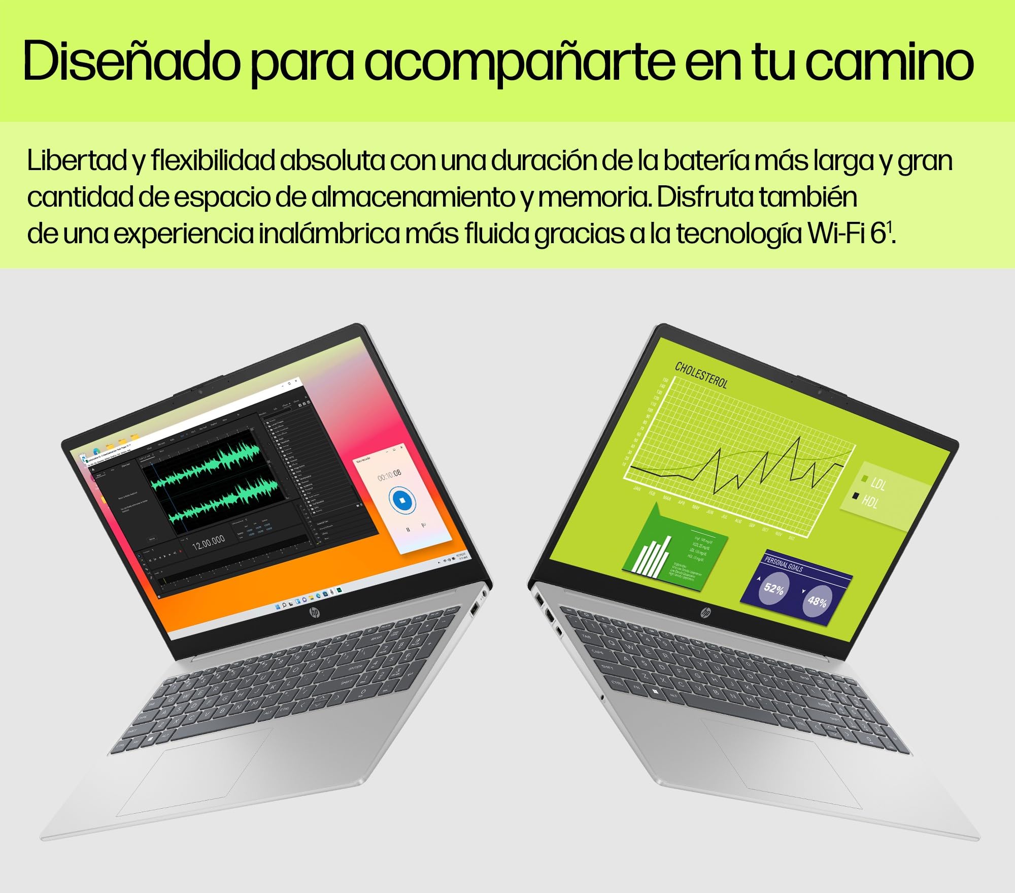 HP Ordenador portátil 15.6" FHD (Intel Core i5-1334U, 16GB RAM, 1TB SSD, Intel Iris Xe Graphics, Sin Sistema Operativo) Plata y Azul - Teclado QWERTY Español
