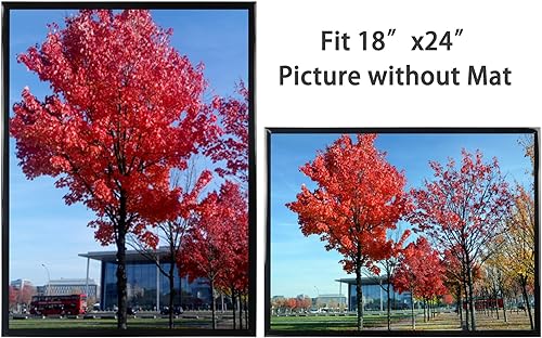 Vista 88 de Medog Marco de póster de 24 x 36 pulgadas, color negro, paquete de 2 marcos para fotos de 24 x 36 pulgadas, marco de galería de estudio, marco de 2P