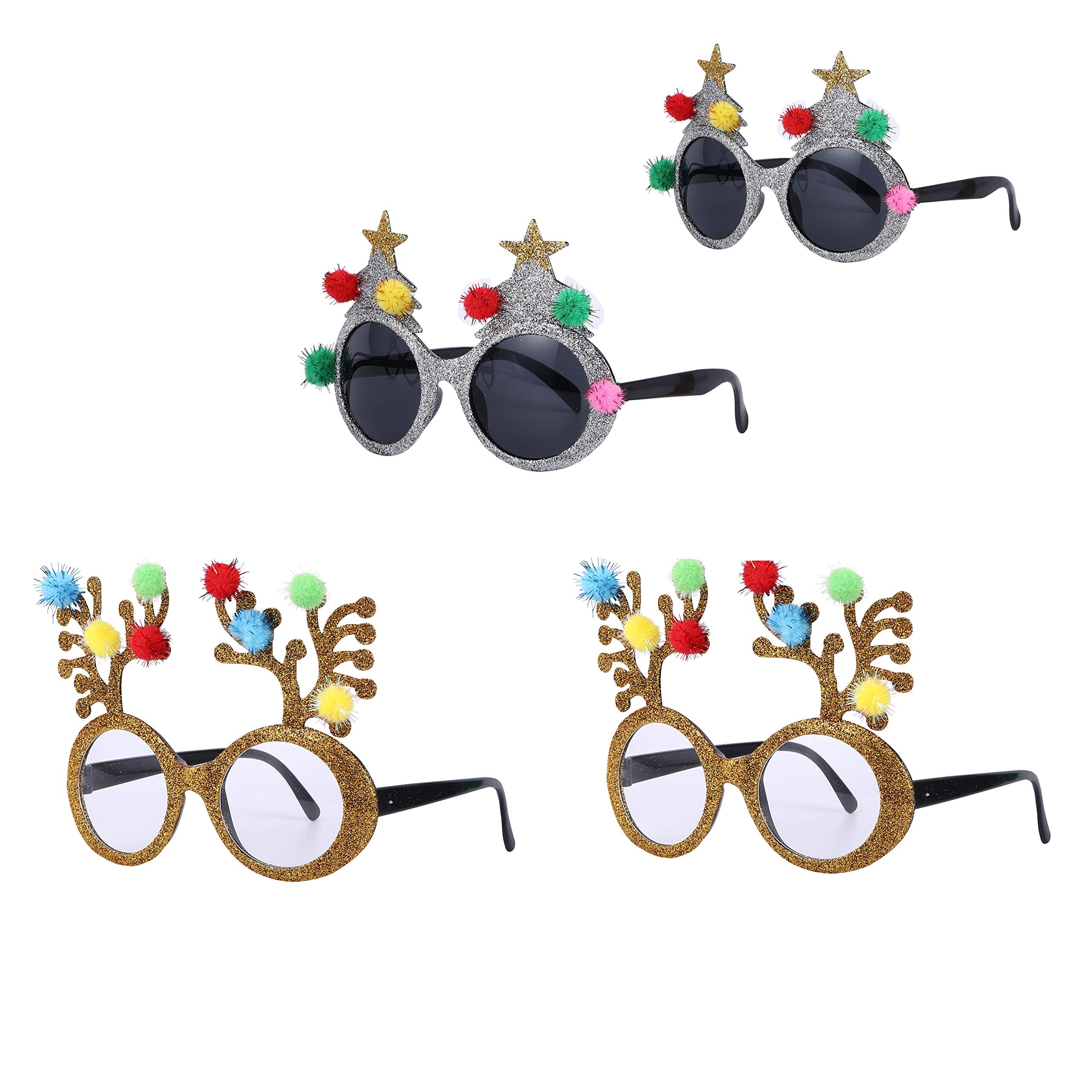 Pack Funny Christmas Glasses Novelty Party Eyeglasses Christmas