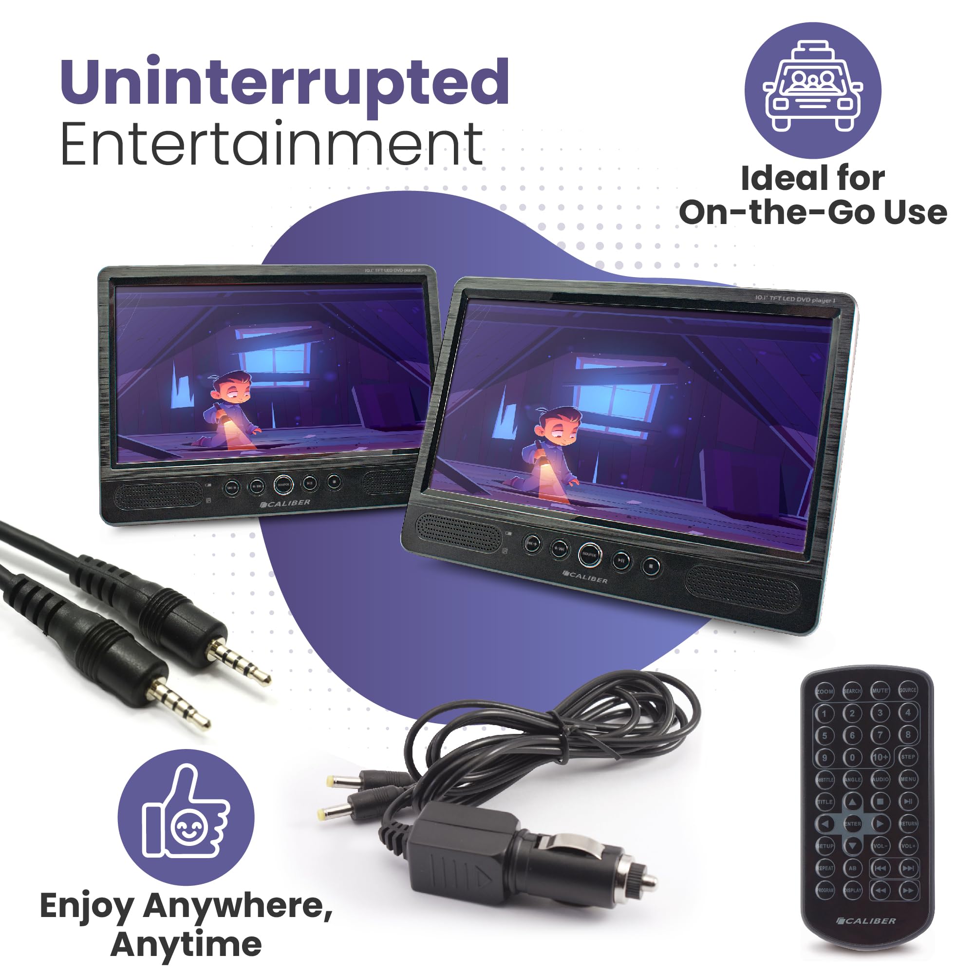 Caliber MPD298 Montado en Pared 9" 800 x 480Pixeles Negro Reproductor de DVD/bluray portátiles - Caliber MPD298, Montado en Pared, Negro, CD de Audio, DVD-Audio, VCD, CD,DVD, NTSC,PAL, 22,9 cm (9")