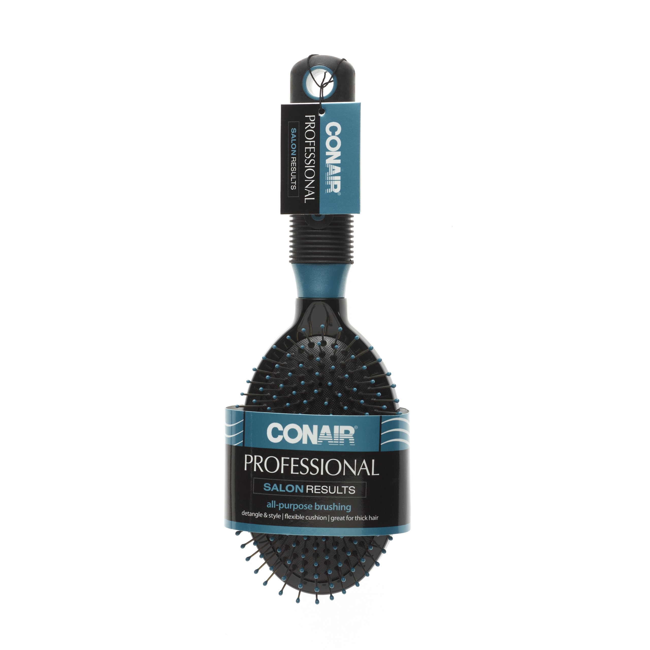 Conair Escova de cabelo profissional com cerdas de arame, base de almofada, cores podem