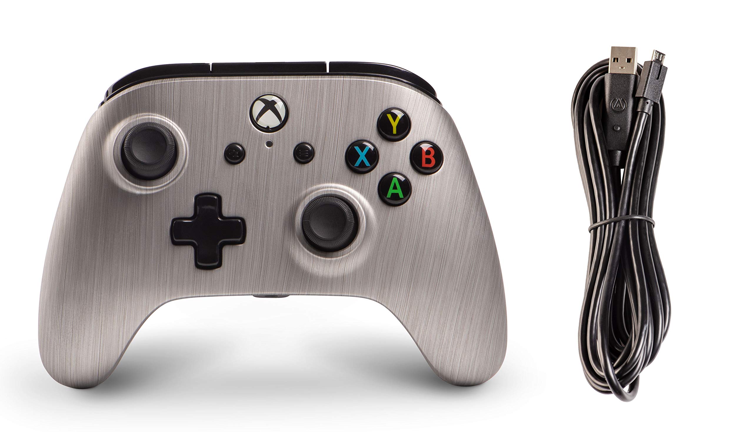 PowerA Manette filaire pour Xbox One - Aluminium brossé