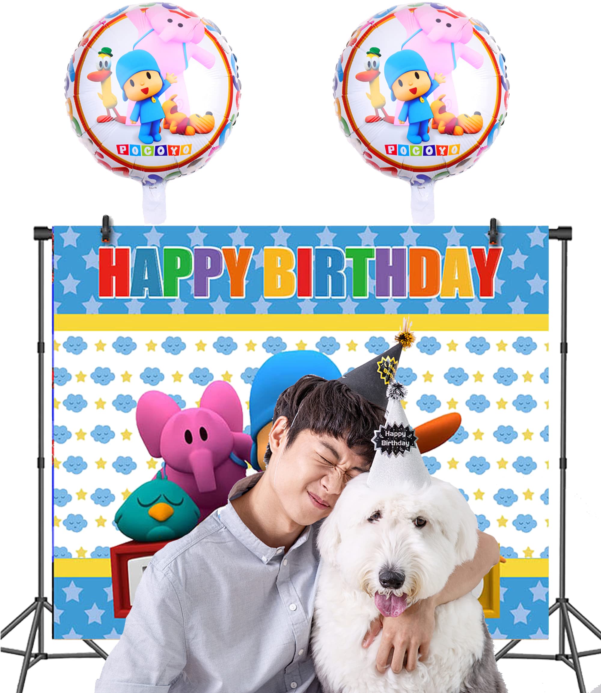 Party Supplies Pocoyo Birthday Decorations Pocoyo Balloons Pocoyo Birthday Photography Backdrop Pocoyo Birthday Background Pocoyo Birthday Backdrop Pocoyo Aluminum Foil Balloons