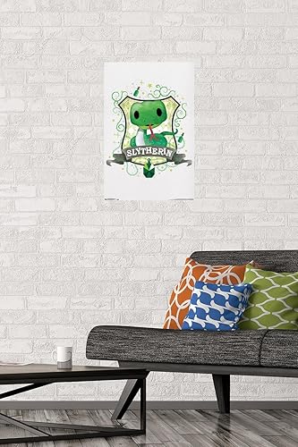 Miniatura 5 de Trends International The Wizarding World Harry Potter - Póster de pared con dije de Slytherin, 22.375 x 34 pulgadas, versión premium sin marco