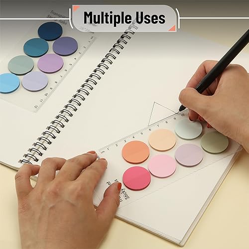 Miniatura 7 de Mr. Pen - Juego de resaltadores estéticos en colores pastel y notas adhesivas transparentes