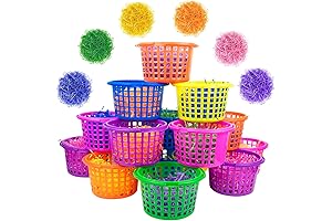 Evoio Easter Baskets with Grass - 24 Pack