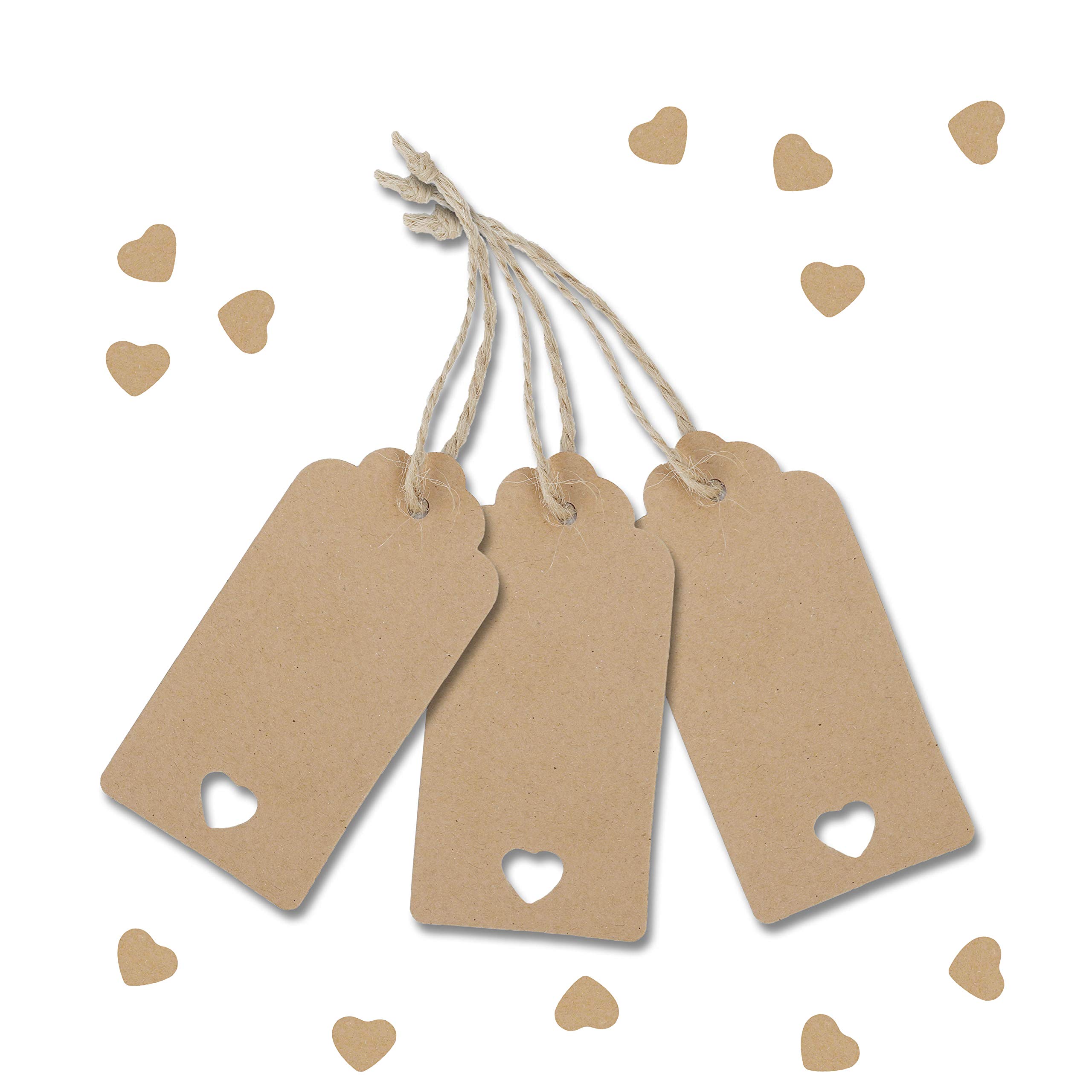 Sonew Étiquettes en papier 400pcs Étiquette de Thank You avec Ficelle