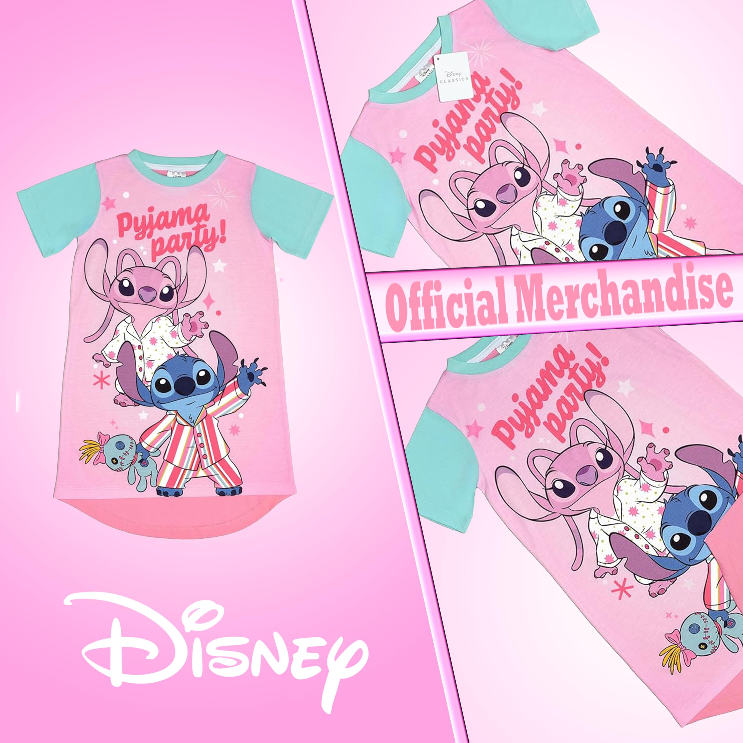 Disney Pyjama Lilo, Stitch et Ange pour fille