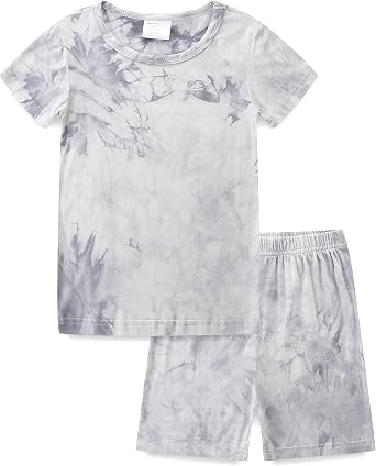 Hikido Toddler Summer Clothes Boys Girls Outfit Soft Rayon Kids Tops Pant Short Sleeve Tie Dye Sets