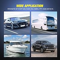 Vista 9 de Nilight 4 in 1 Charger Socket Panel PD Type C and QC 3.0 USB with LED Voltmeter Display and Cigarette Lighter Power Cutoff Switch for Cars Trucks PD