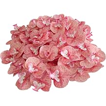 Fake Pink Orchids Artificial Flowers Heads, 3.5Fake Orchid Heads for Wedding Floral Bouquet Decor DIY Craft Making Bridal Shower Photography Props 80, Pink