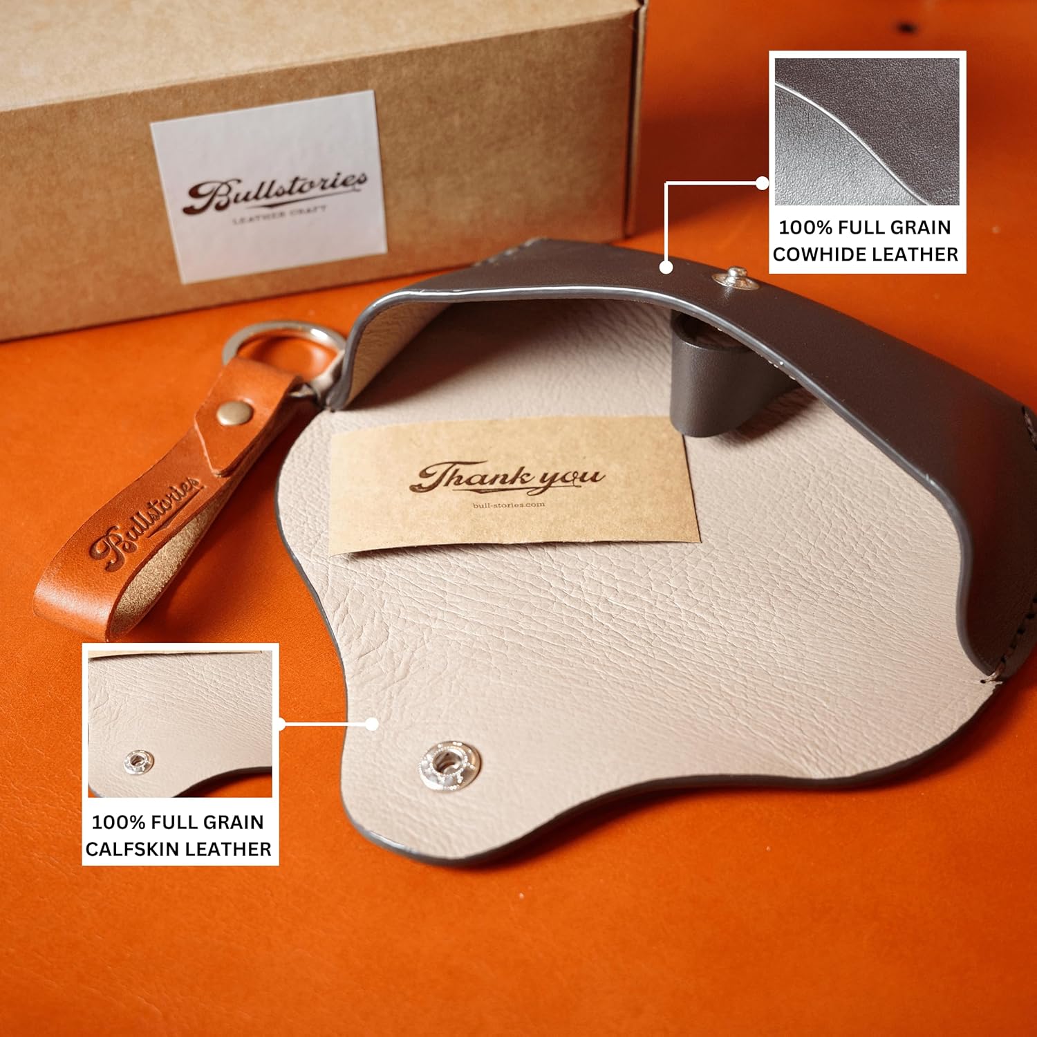 Leather Eyeglasses Case,Flexible Sunglasses Pouch Slim Case for Women Men Horizontal Eyeglass Case - Image 4