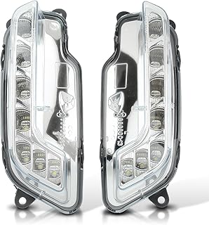 AUTOKAY LED DRL Fog Lights Driving Lamps Fits for Mercedes Benz E350 E550 E26 AMG 2010-2016