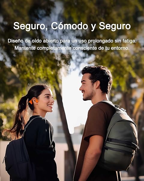 Vista detallada del diseño abierto de los auriculares mojawa Aerra, mostrando la banda de sujeción de TPE.