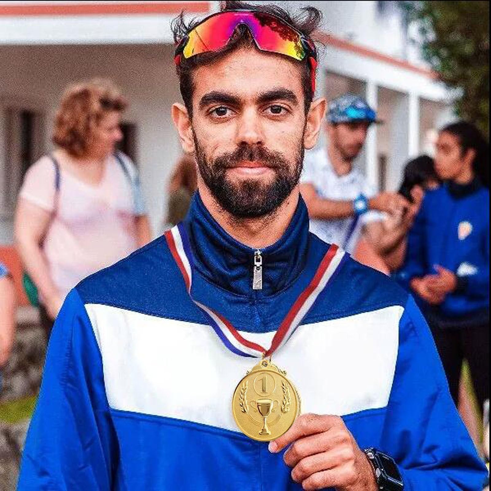 3 Medaglie Numerate In Metallo HoAhaMay - Oro, Argento, Bronzo Con Nastri, Per Premi Sportivi - Foto 8