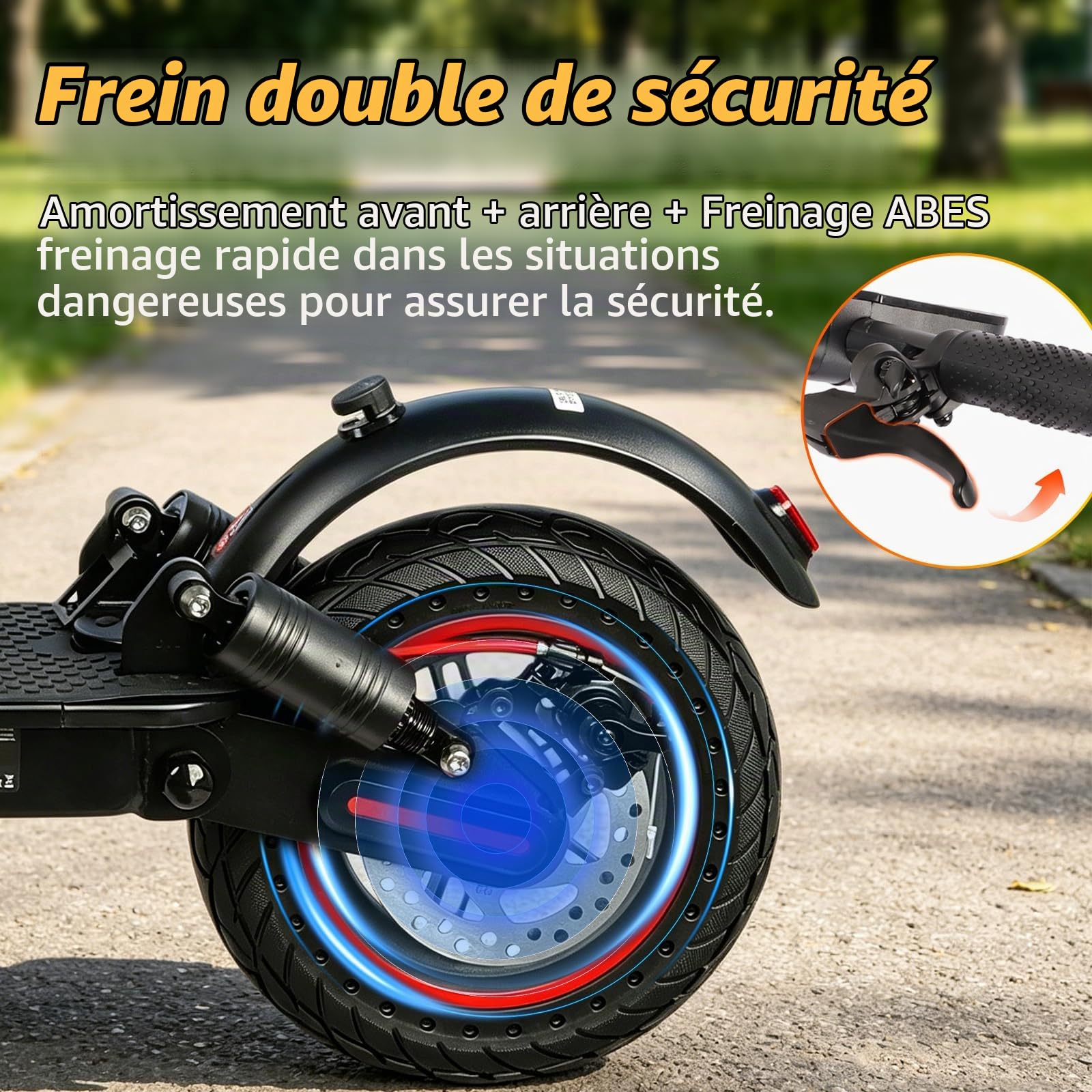 10" Trottinette Électrique Adulte, Autonomie 30 km, Batterie 36V 10,4Ah, Trottinette Électrique Pliable Portable, Double Frein à Disque Avant et Arrière, Cadeau Anniversaire Noël Remise de Diplôme–App