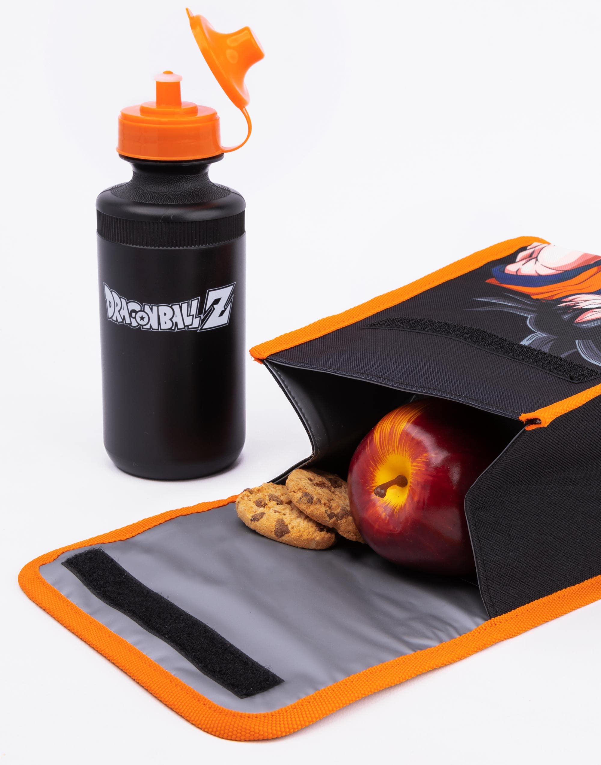 Dragon Ball Z Backpack Set 4 Piece Goku Lunch Box Bottle