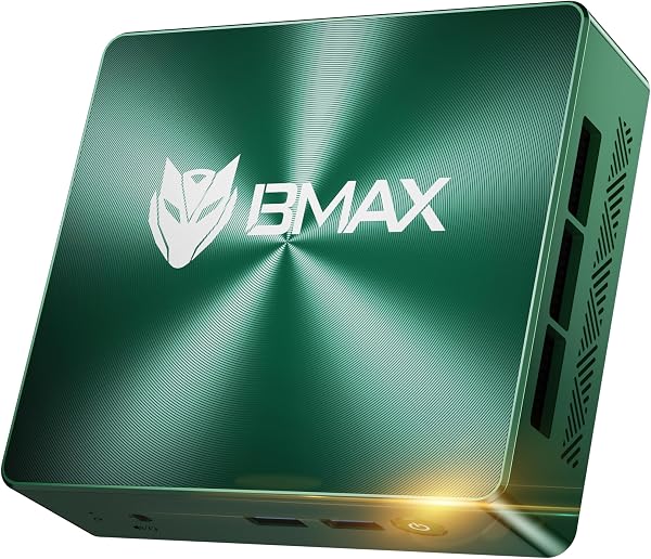 BMAX B6Turbo Mini PC,Intel Core i5-8257U(jusqu'à 3,9 GHz), 16Go DDR4, 512Go M.2 NVMe SSD,Win 11 Pro, Mini Ordinateur de Bureau, Double écran/HDMI/DP/WiFi 6/BT 5.2, Tour PC pour Bureau,école,Maison - 1
