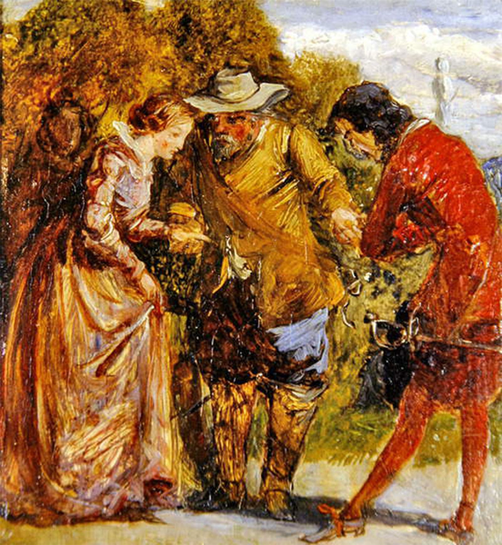 POSTERIIk Famous Modern Artwork Art Mural the Introduction by John Everett Millais Oil Paintings Pictures for Home Decor 60x90cm