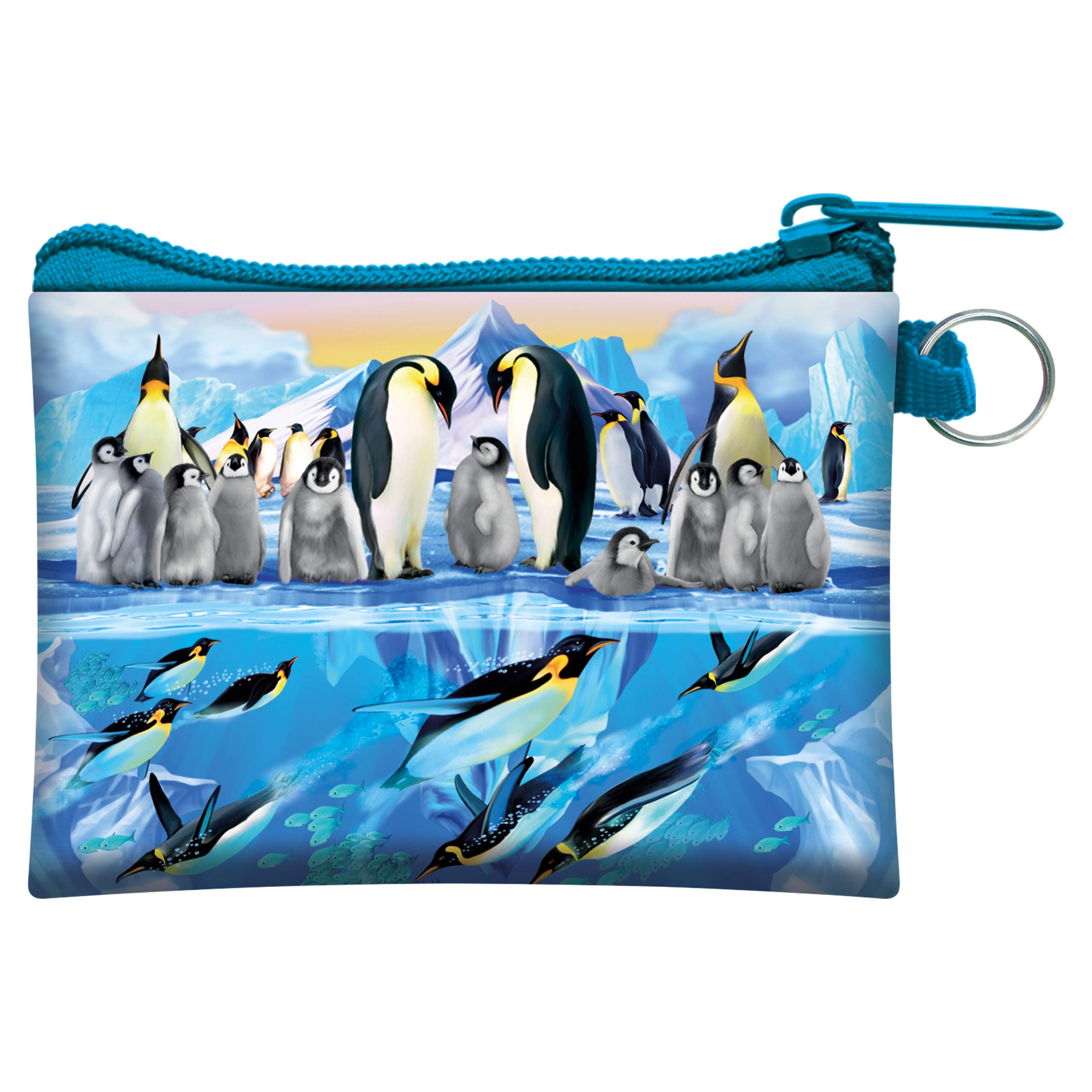 3D LiveLife Coin Purse - Penguin Plunge from Deluxebase. Lenticular 3D Penguin Purse. Cash, coin and card holder with secure zipper featuring artwork licensed from renowned Michael Searle