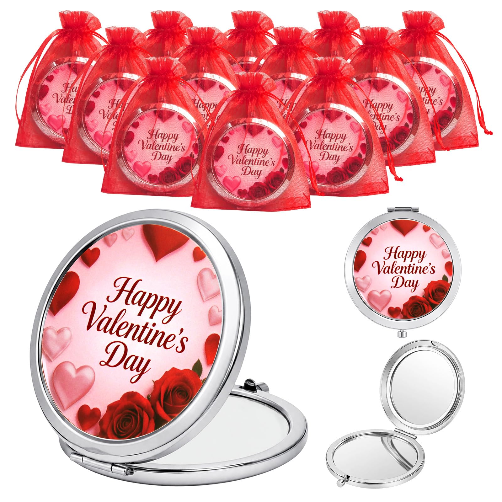Generisch Seitliches Faltbrillen Set, Rose Gold