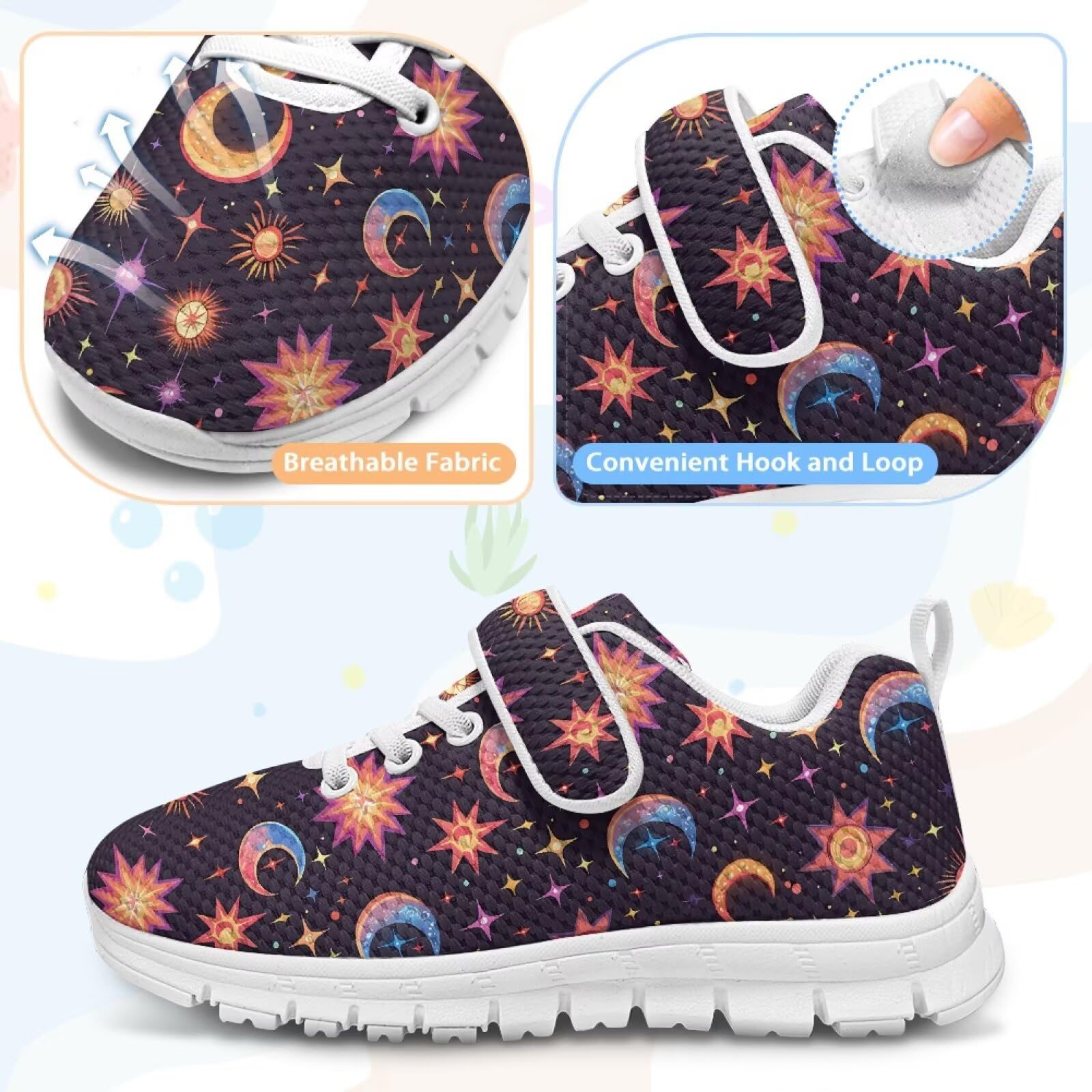 Zapatillas deportivas para niños, con hebilla única, fáciles de tocar, para correr, caminar, para niños y niñas