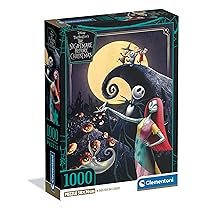 Clementoni – Puzzle 1000 Pezzi per Adulti e Ragazzi, Special Series, Tema Night Mare Before Christmas, Compact Box con Poster Incluso, Idea Regalo Uomo e Donna, Made in Italy, 50×70 cm, 37060