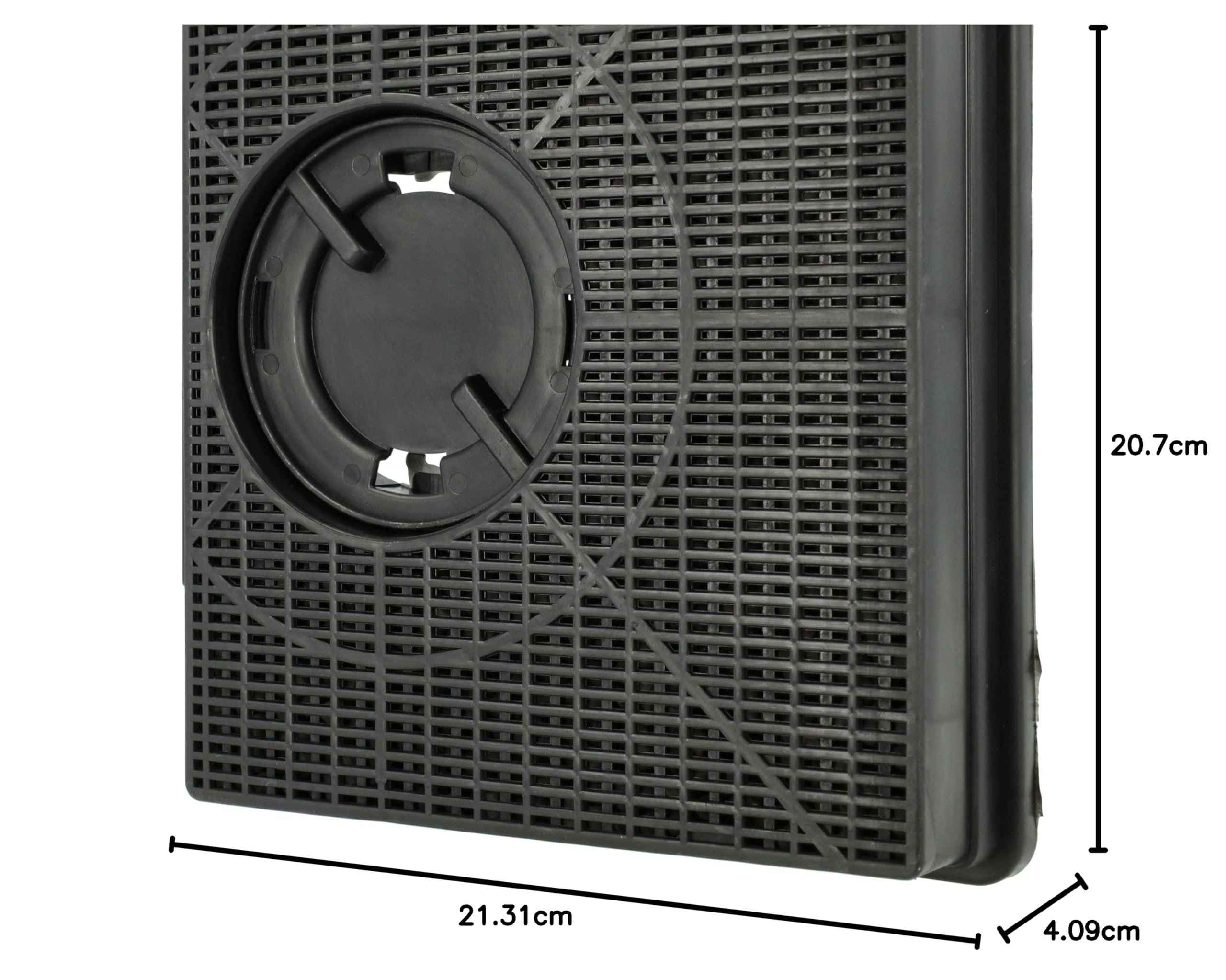 vhbw 4 x filtr z węglem aktywnym zastępuje Elica F00189/S, KIT0161405, CFC0141563, F00189/1S, CFC0094781 do okapów kuchennych, 21,3 x 20,7 x 4,1 cm
