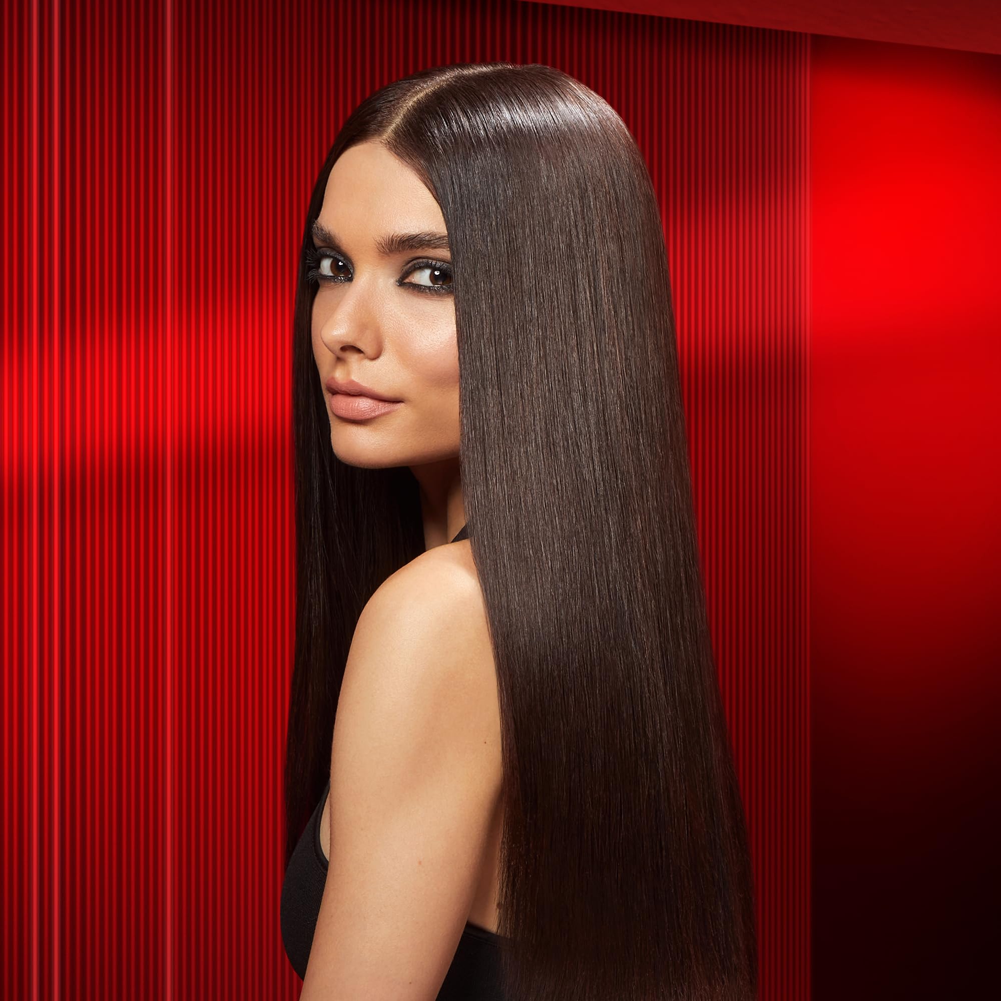 Bellissima Lisseur Absolute - Fer à Lisser Infrarouge – Pour Cheveux épais - Plaque Céramique et Kératine - 4 Températures, Plaques Souples, Design Arrondi, Chauffage Rapide & Sac Rangement