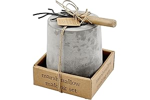 Mud Pie Mini Marshmallow Smore's Roasting Set - 4-Piece Skewered S'mores Pit...