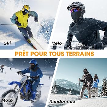 WTACTFUL Cagoule de ski coupe-vent et respirante pour temps