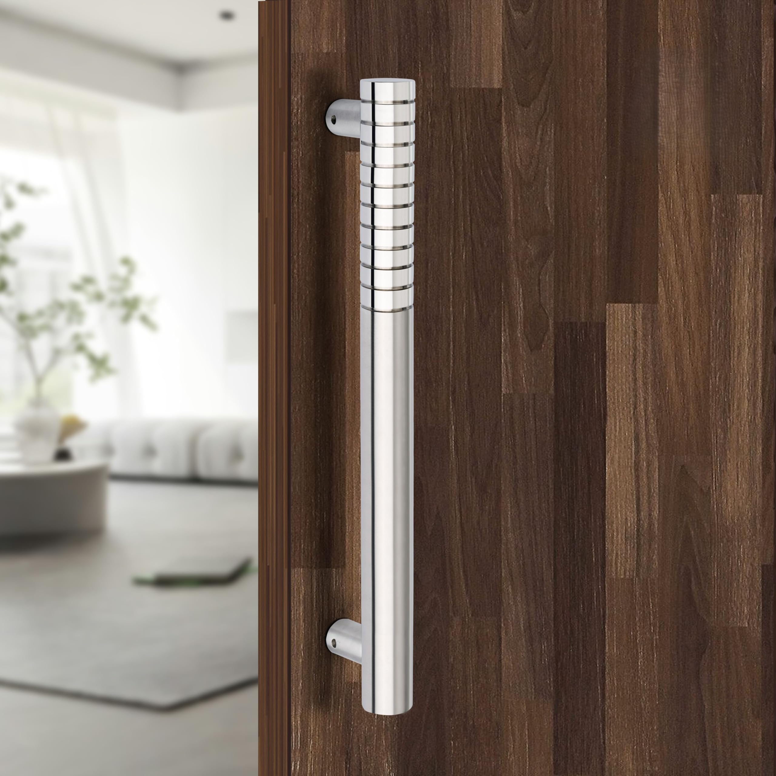 ALDEN 24 inch Main Door Handle/Handle for Glass and Wooden Door/Pull and Push Stainless Steel Door Handle (Nickel Silver) (Pack of 1) — Amazon image 7