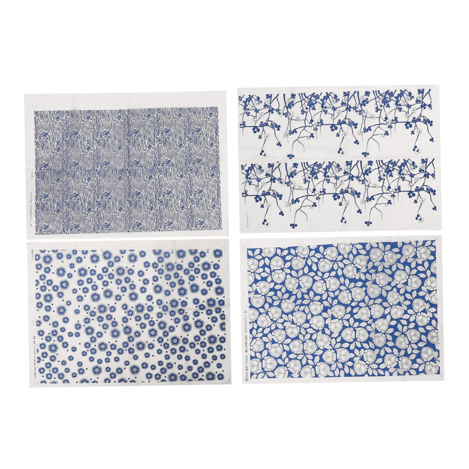 Keramik Transferpapier Set - 4 Blätter Für Unterglasur DIY Projekte