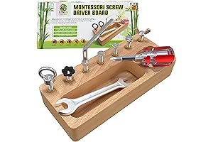 Montessori Screwdriver Board for Developing Fine Motor Skills