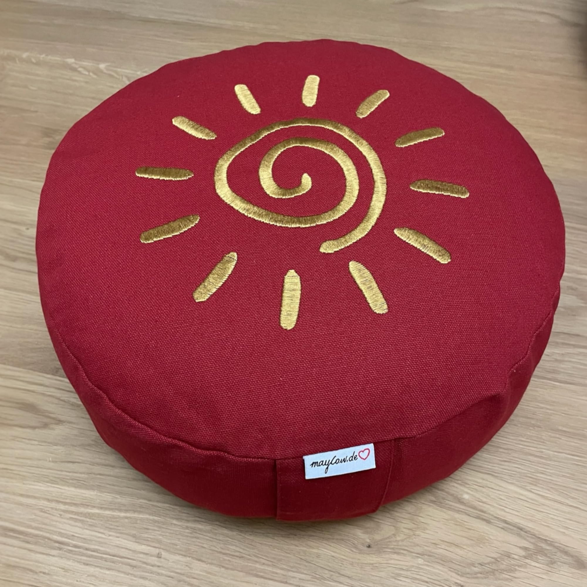 maylow - Yoga mit Herz ® Yogakussen, meditatiekussen met borduurwerk Boom des Levens, met omslag en tijk van 100% katoen, gevuld met boekweitdoppen (pruim, 15 maylow - Yoga mit Herz ® Yogakussen, meditatiekussen met borduurwerk Boom des Levens, met omslag en tijk van 100% katoen, gevuld met boekweitdoppen (pruim, 15