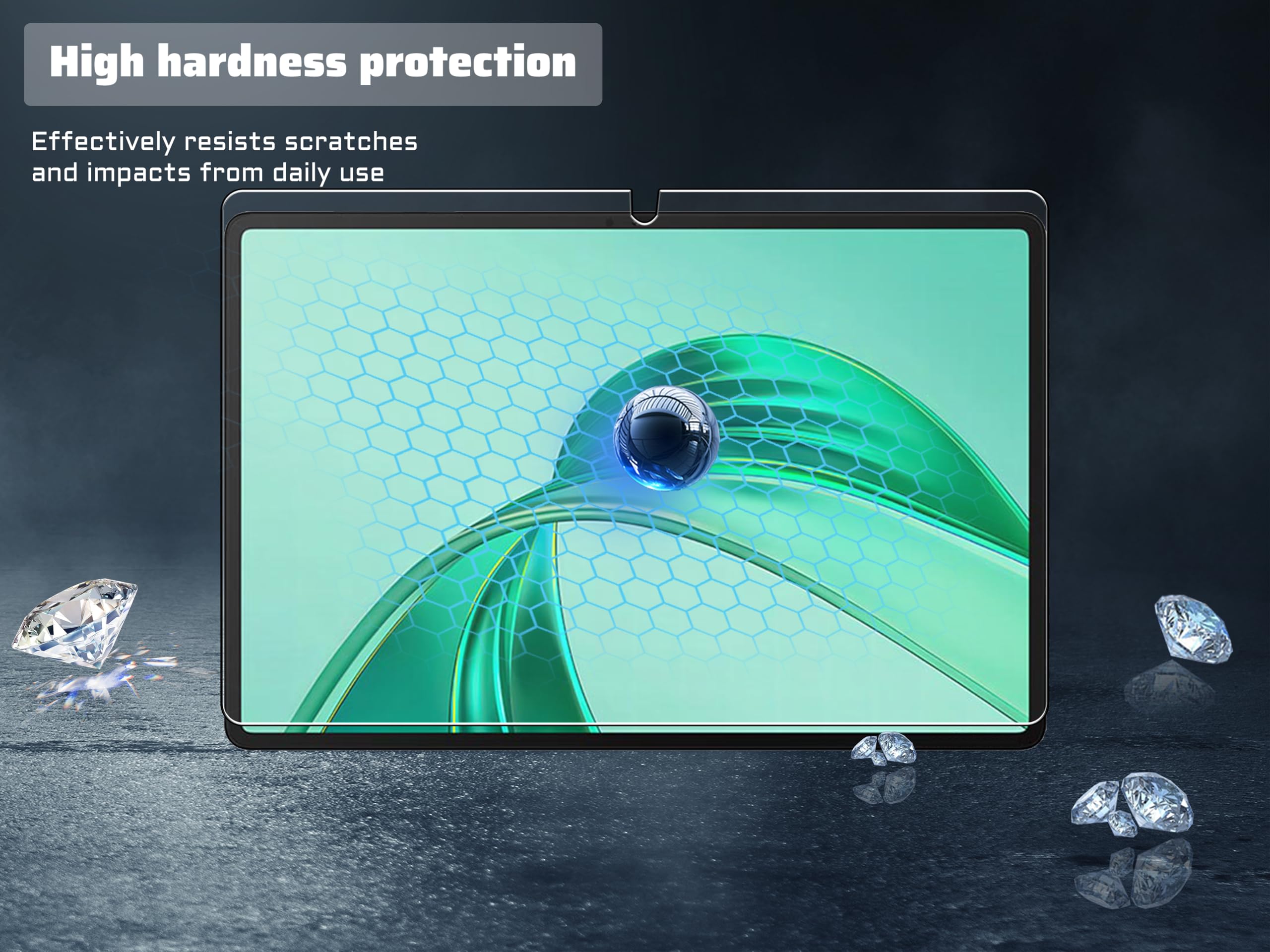 Pellicola Vetro Temperato Per HONOR Pad X8a 2024 - 2 Pezzi, Durezza 9H, Anti-Graffio - Foto 2