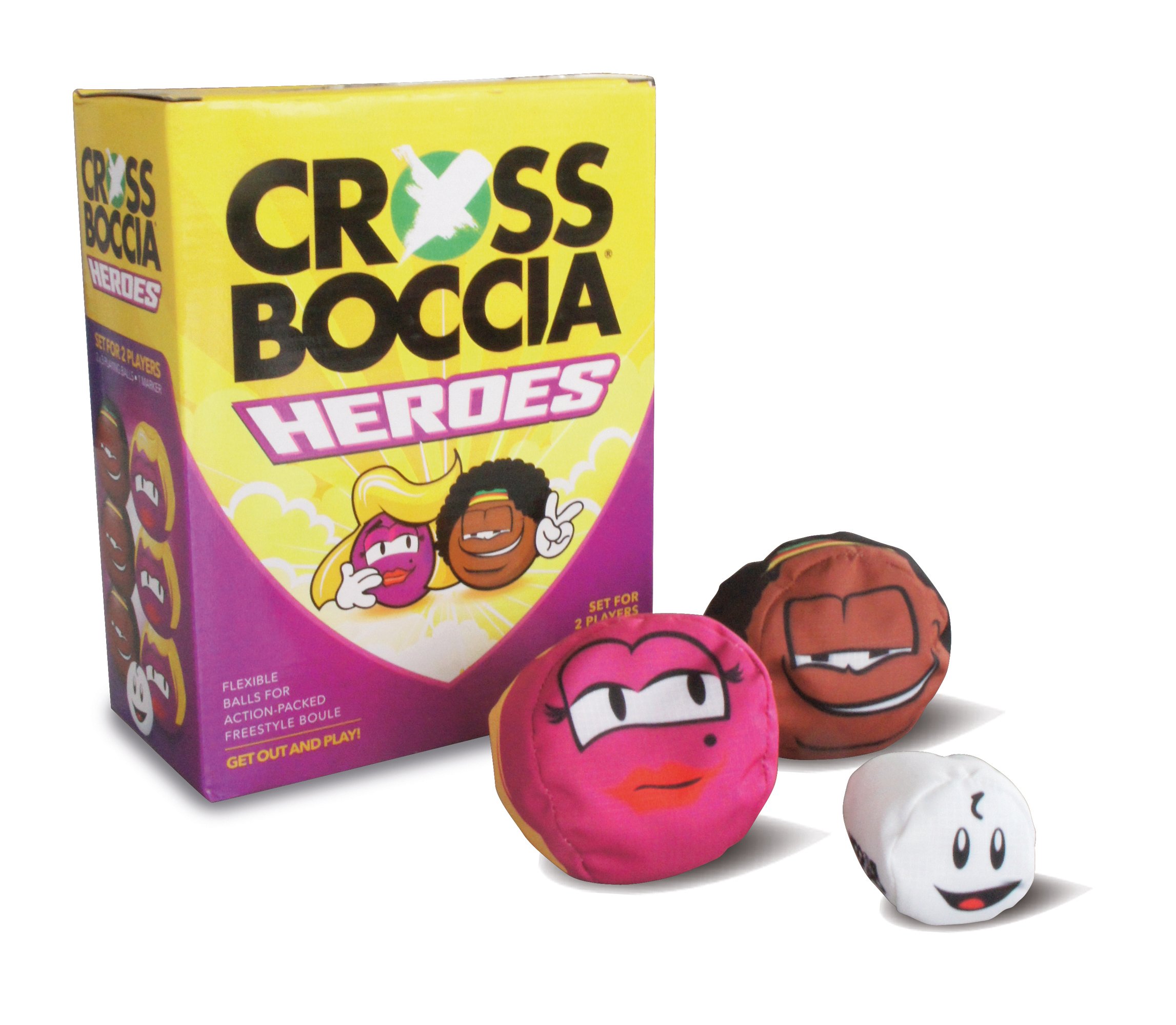 Schildkrot Crossboccia Doublepack, Juego de Bocce, 2x3 Pelotas con Diferentes Diseños, para 2 Jugadores, Incluye Pelota de Puntería