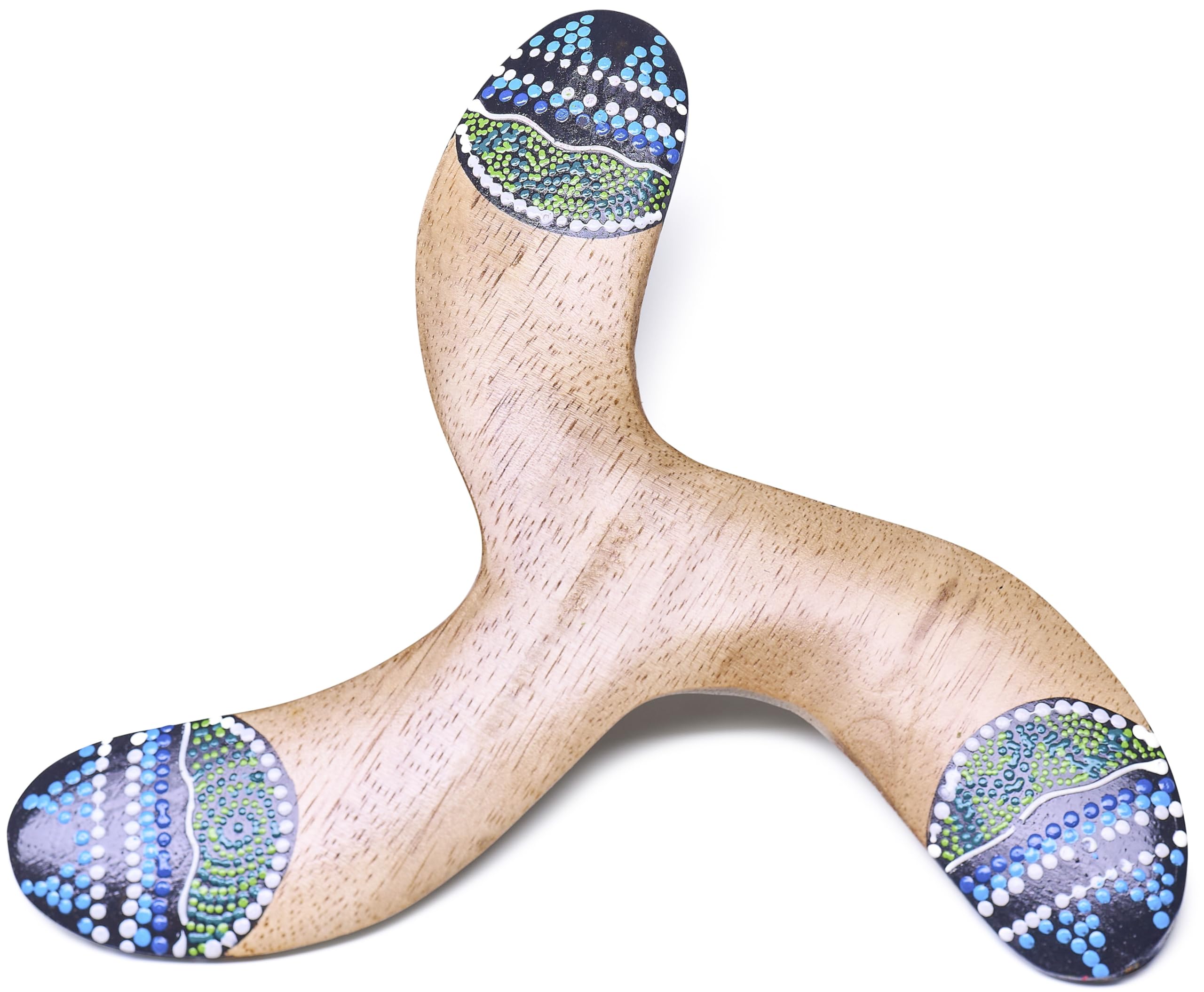 Boomerang de madera, 40 cm, canguro, pintado a mano, decorativo y funcional, adecuado para actividades al aire libre — view 9