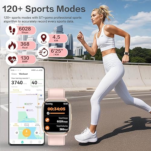 Miniatura 6 de Relojes inteligentes 2025 para mujer, reloj inteligente ligero de 1.75 pulgadas para mujer con Da GPT AI, sueño 247frecuencia cardíaca, SpO2presión