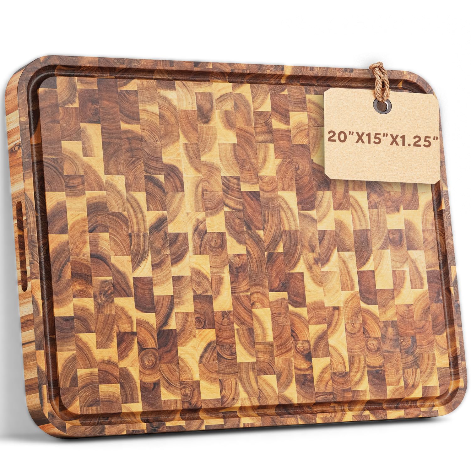 HOMESTEAD End Grain Acacia Cutting Board