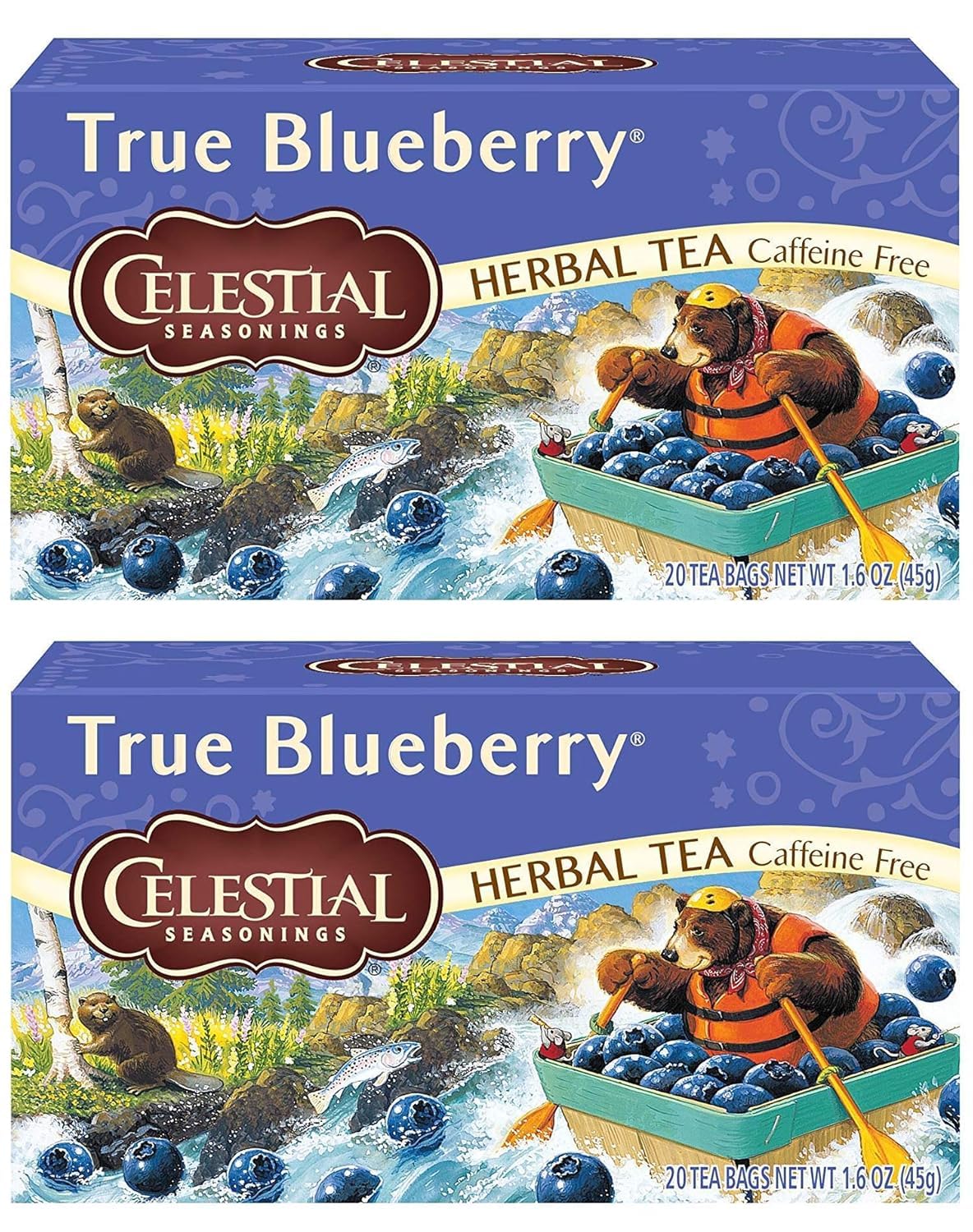 Celestial Seasonings Herb Tea True Blueberry 20 Bag (Pack of two) Celestial Seasonings Herb Tea True Blueberry 20 Bag (Pack of two)