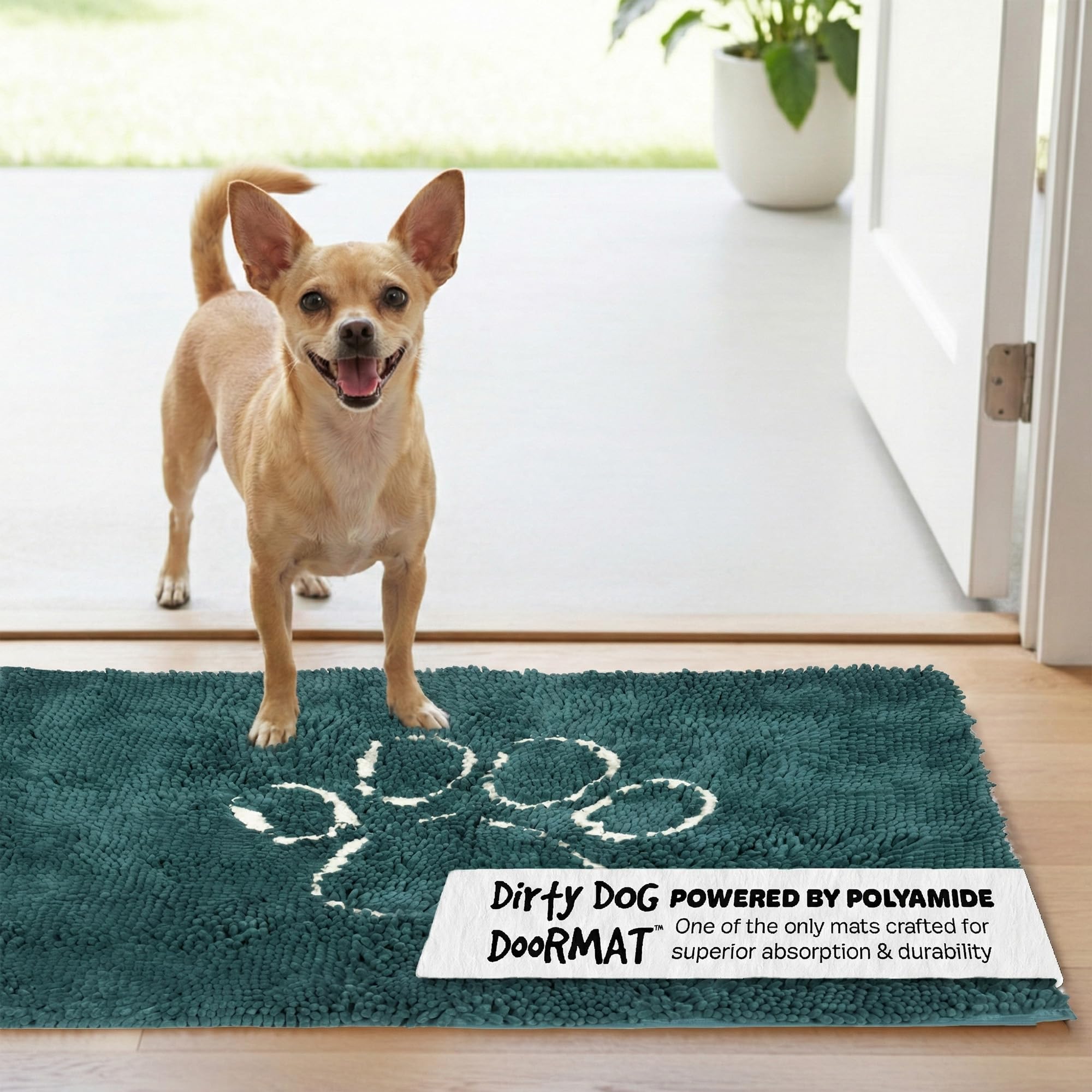 Dog Gone Smart Wycieraczka z brudnym psem, mała, benzynowa