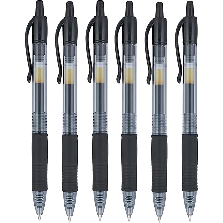G2 07 Black Fine Retractable Gel Ink Pen